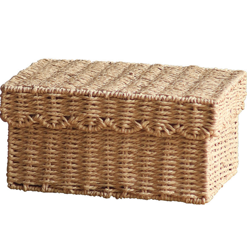 Handcrafted storage boxes made of natural material