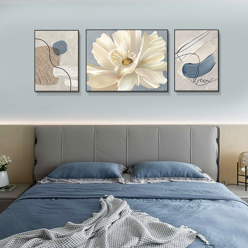 Elegant Framed Abstract Floral Art Set