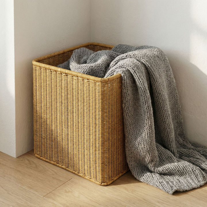 Handwoven storage basket
