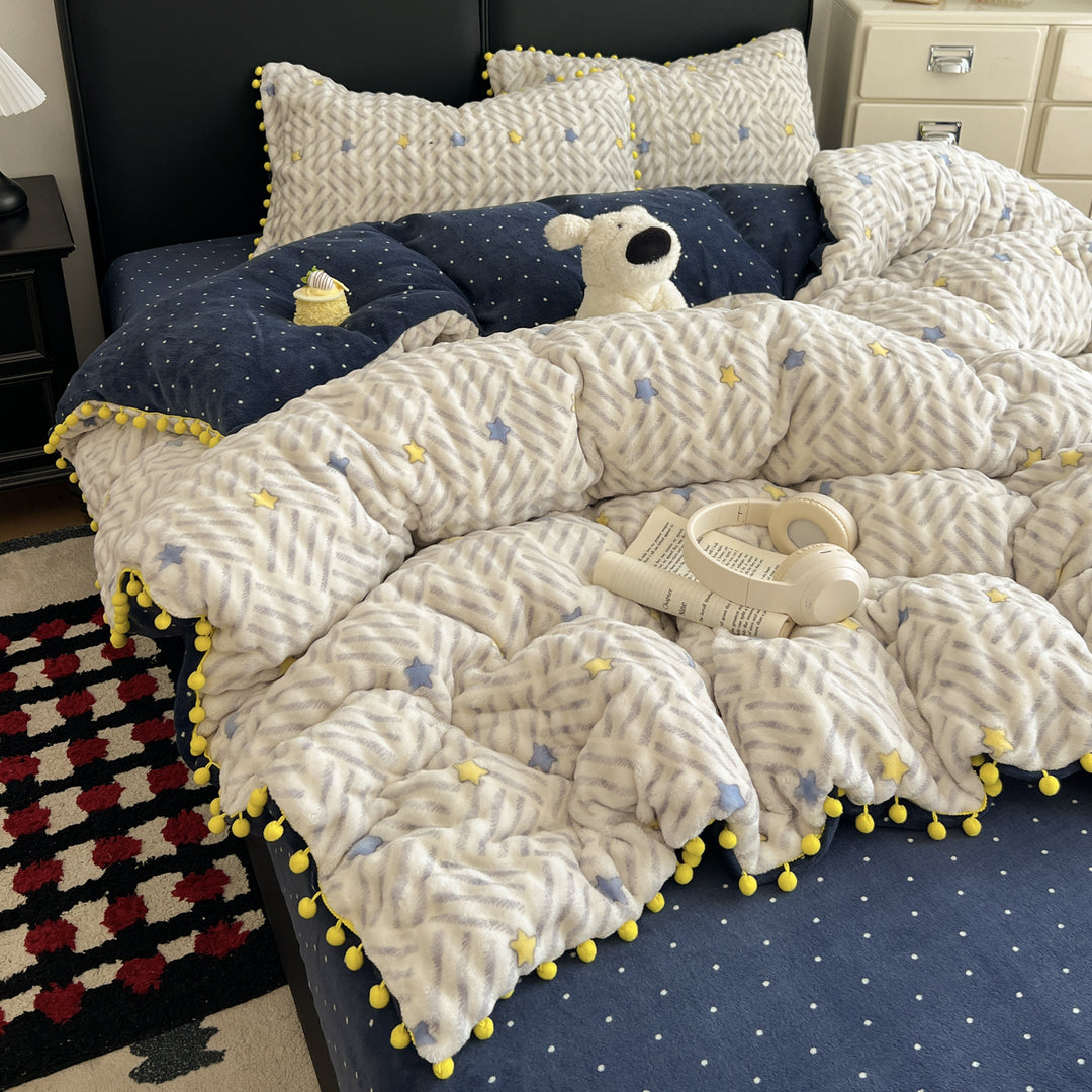 Soft Textured Bedspread Set