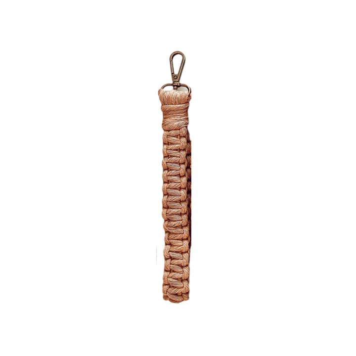 Macrame Keychain Holder with Clip