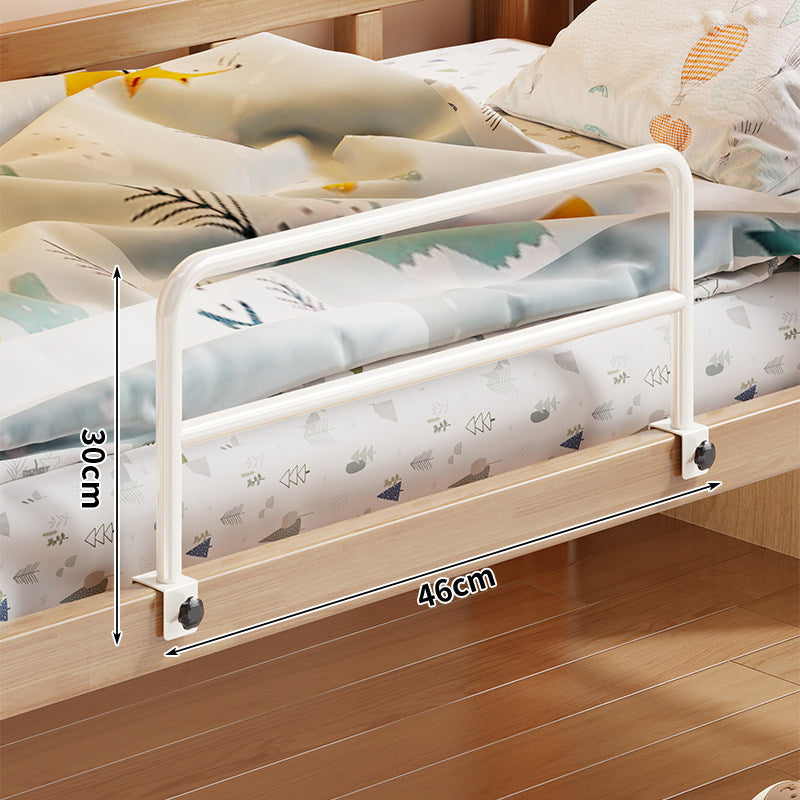 Foldable Mesh-Lined Clamp-On Child Bed Safety Guard Rail with Padded Panel