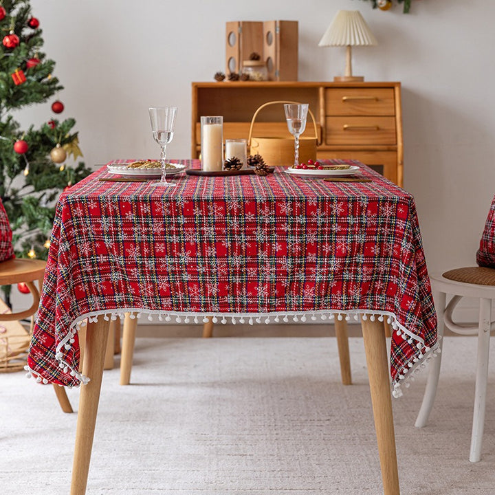 Festive Patterned Tablecloth