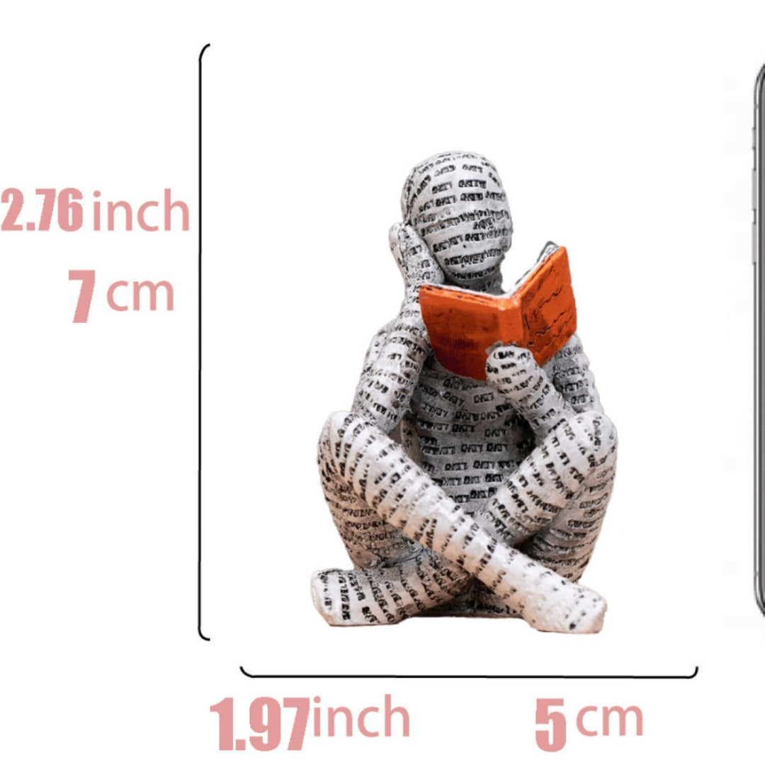 Relaxed Reading Figurine