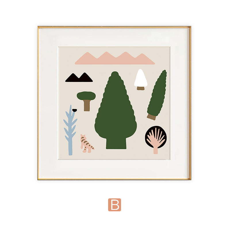 Framed Bear-Themed Art Print