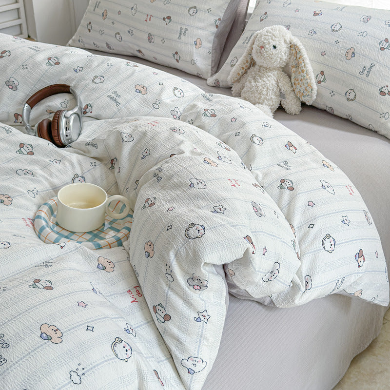 Playful Animal-Themed Bedding Ensemble