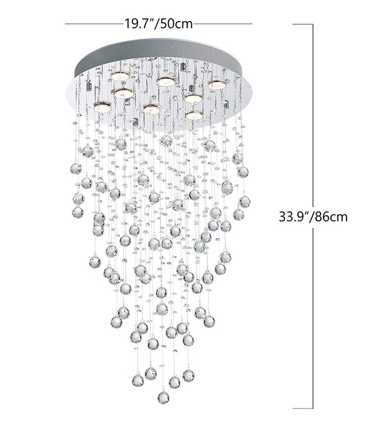 Crystal Raindrop Pendant Light