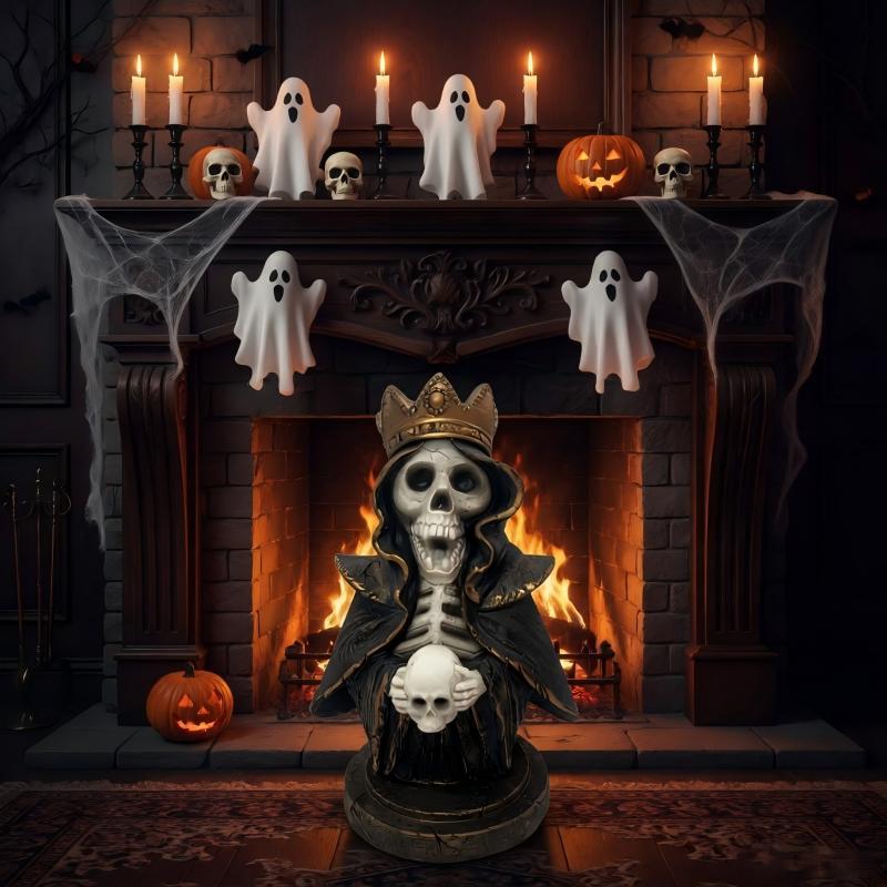 Decorative skull statue