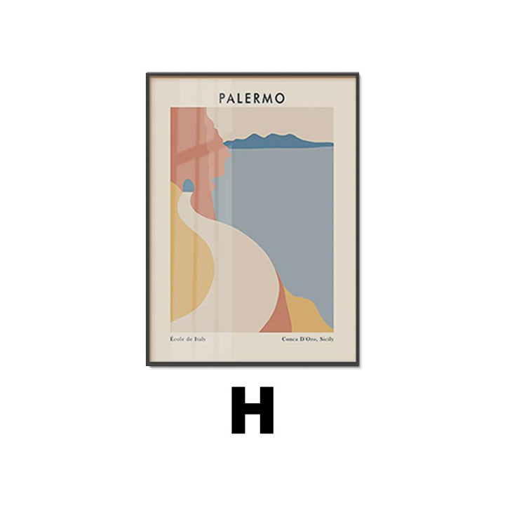 Framed Abstract Line Art Print