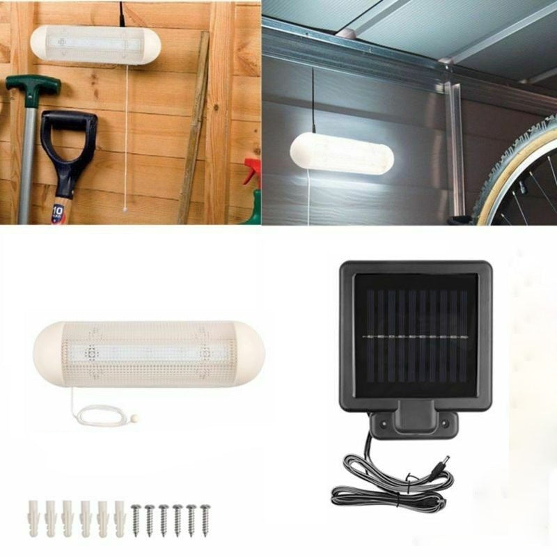 Solar-powered motion-activated security light
