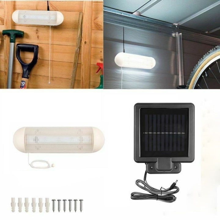 Solar-powered motion-activated security light