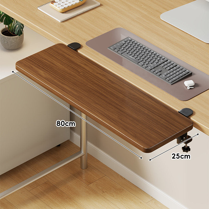Under-Desk Sliding Keyboard Tray and Desk Extender with Smooth Glide Mount