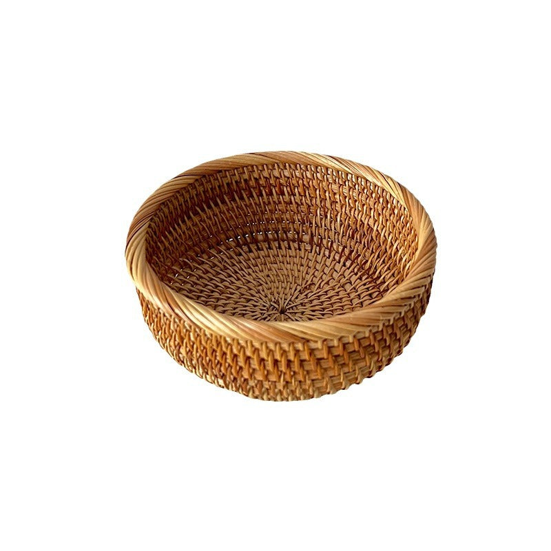 Handcrafted decorative fruit basket made of rattan