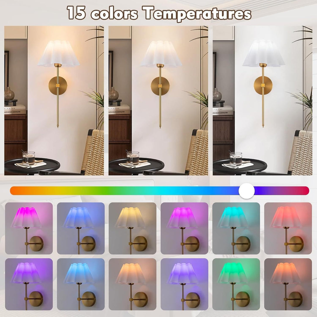 Smart adjustable wall lamp