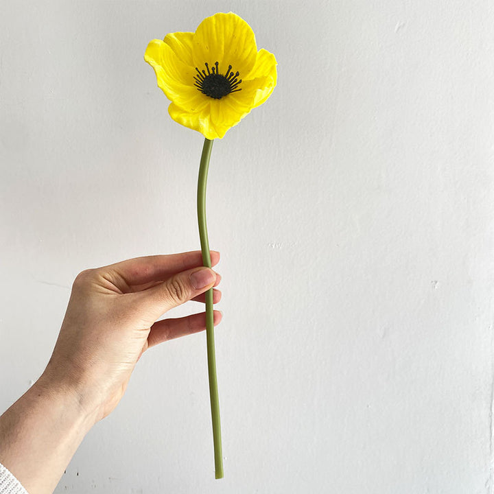 Elegant Artificial Anemone Floral Stem
