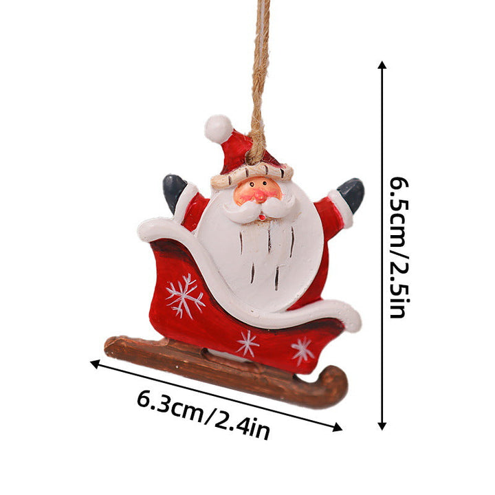 Decorative Christmas stocking with reindeer motif