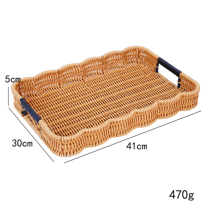 Woven Decorative Serving Tray