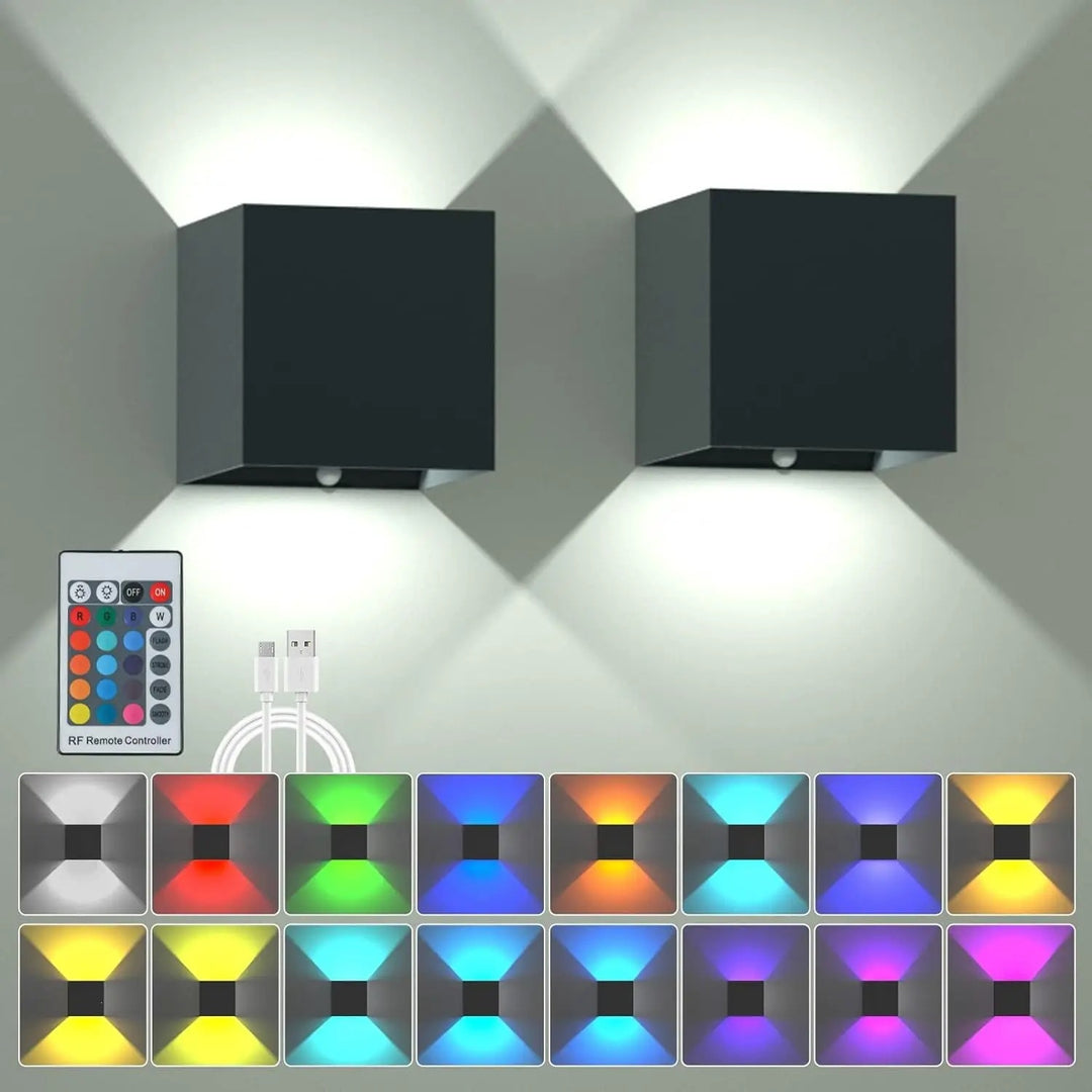 RGB color change wall light