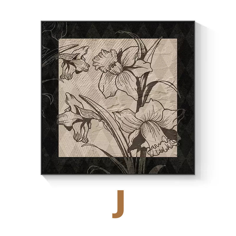Decorative Floral Framed Artwork