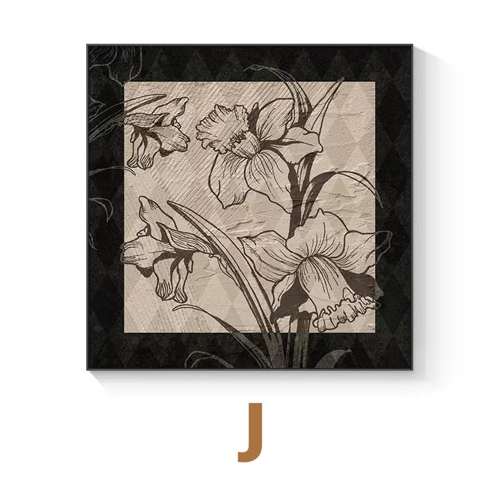 Decorative Floral Framed Artwork