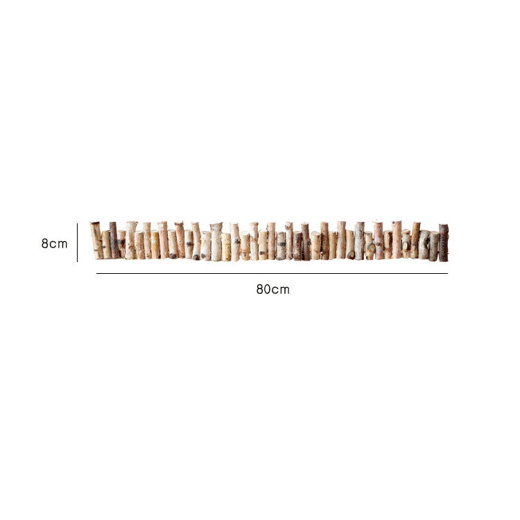 Decorative wall cladding made of natural wood