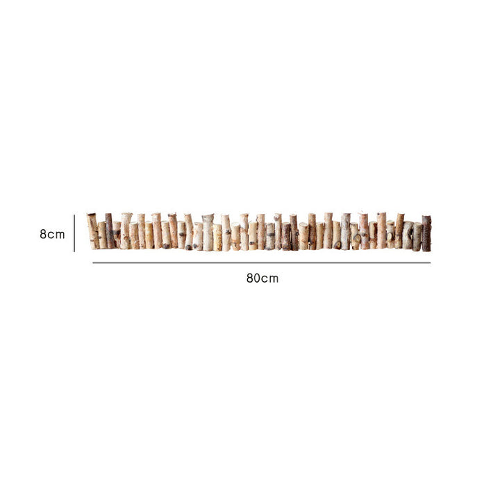 Decorative wall cladding made of natural wood
