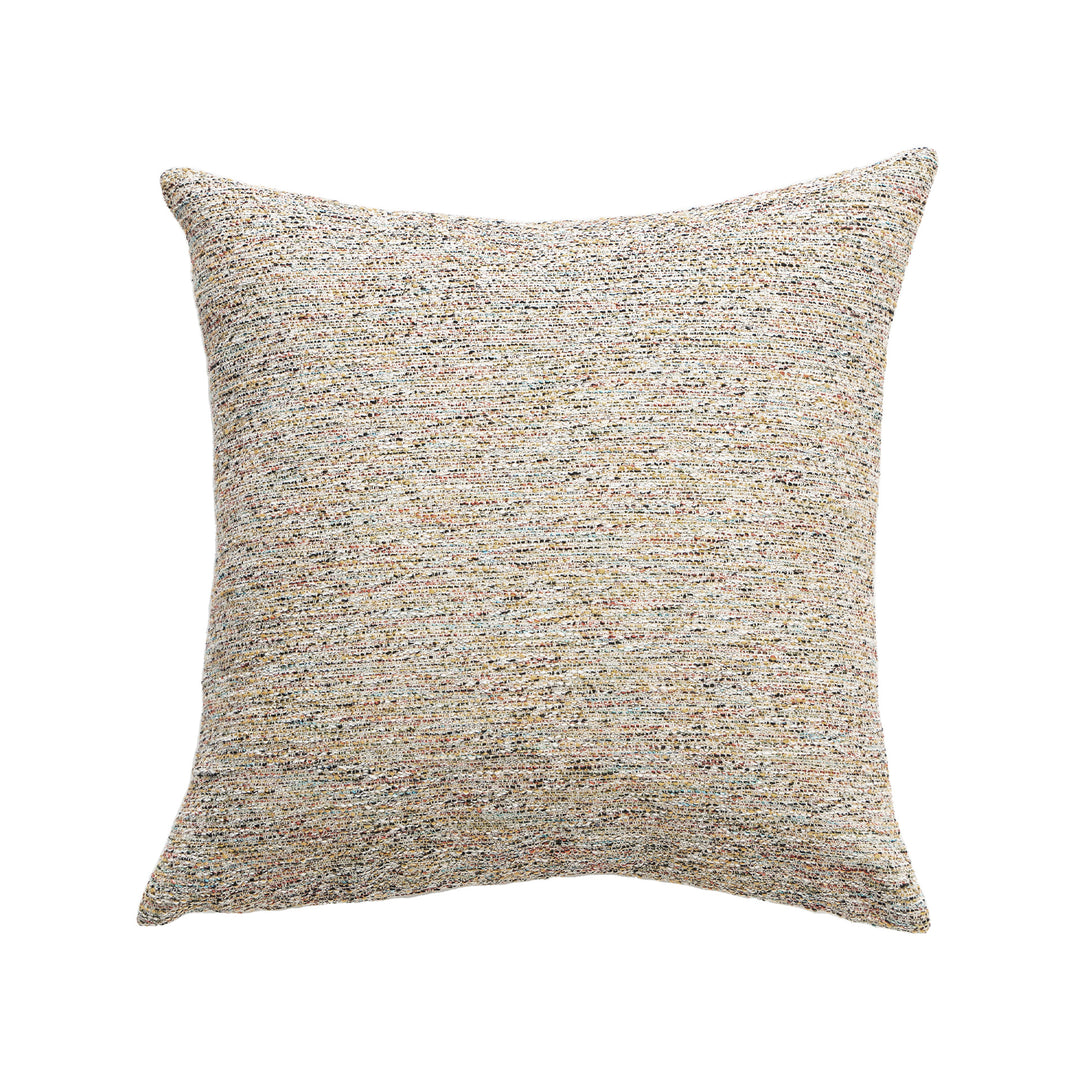 Handcrafted Boho decorative pillow with marled textured fabric