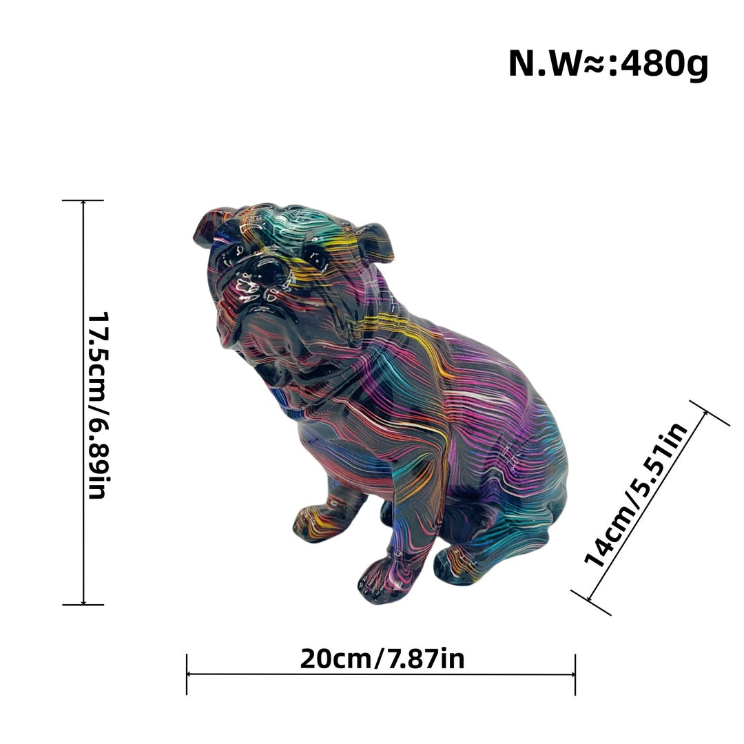 Artful Bulldog Figurine