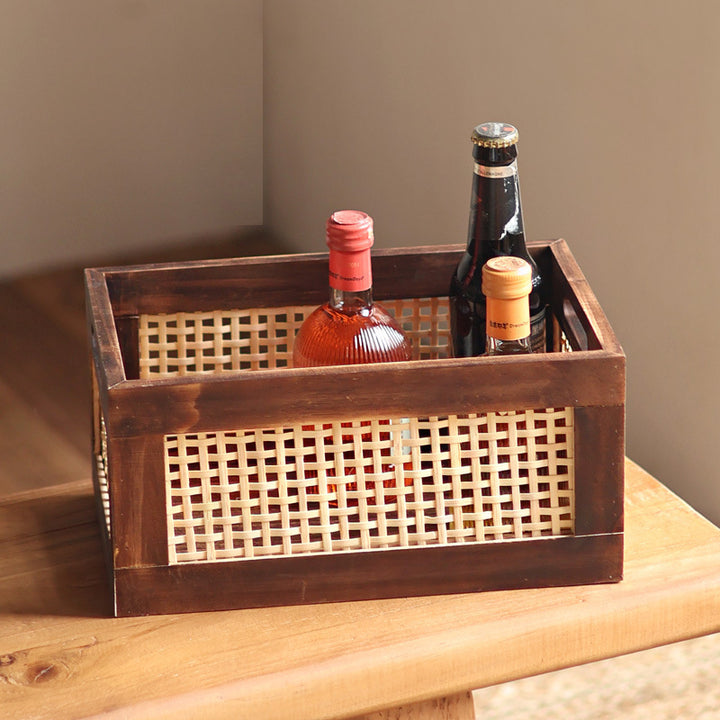 High-quality storage basket made of natural material