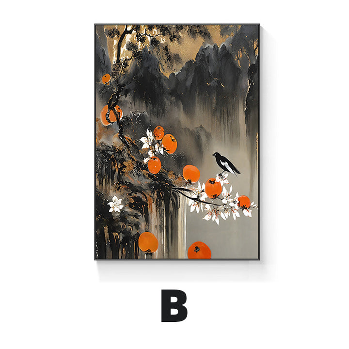 Asian-Inspired Decorative Framed Wall Art