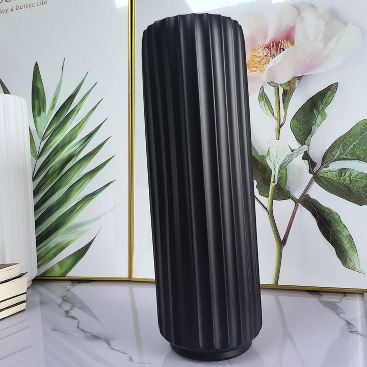 Decorative Vertical Ribbed Vase