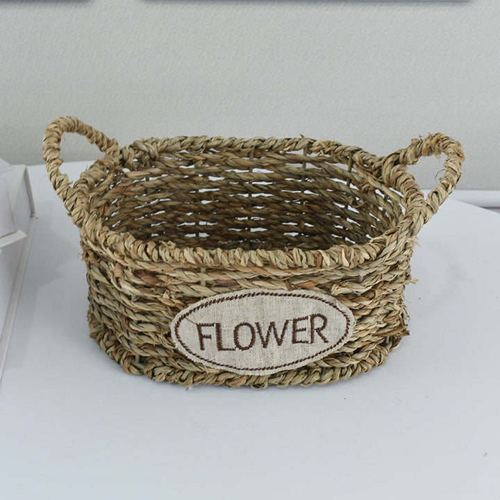 Handcrafted Natural Woven Storage Basket