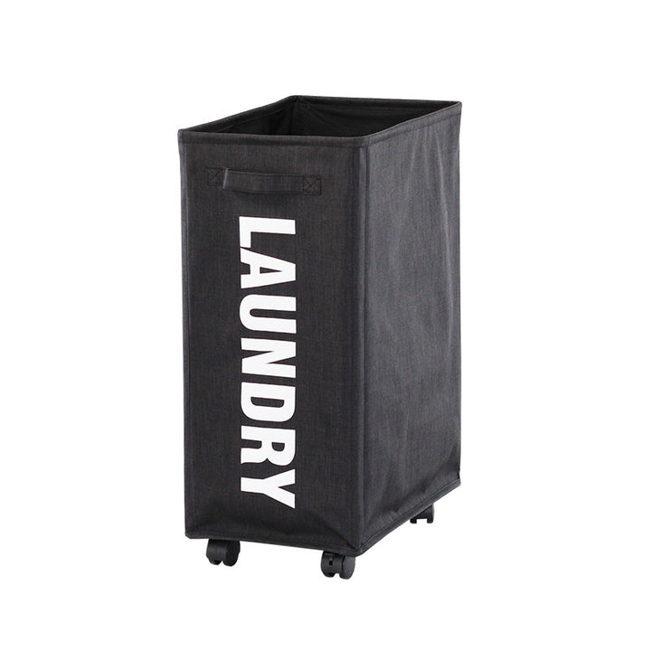 Practical laundry container with wheels