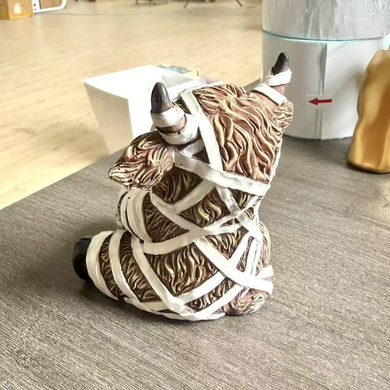 Funny Halloween Cow Figurine