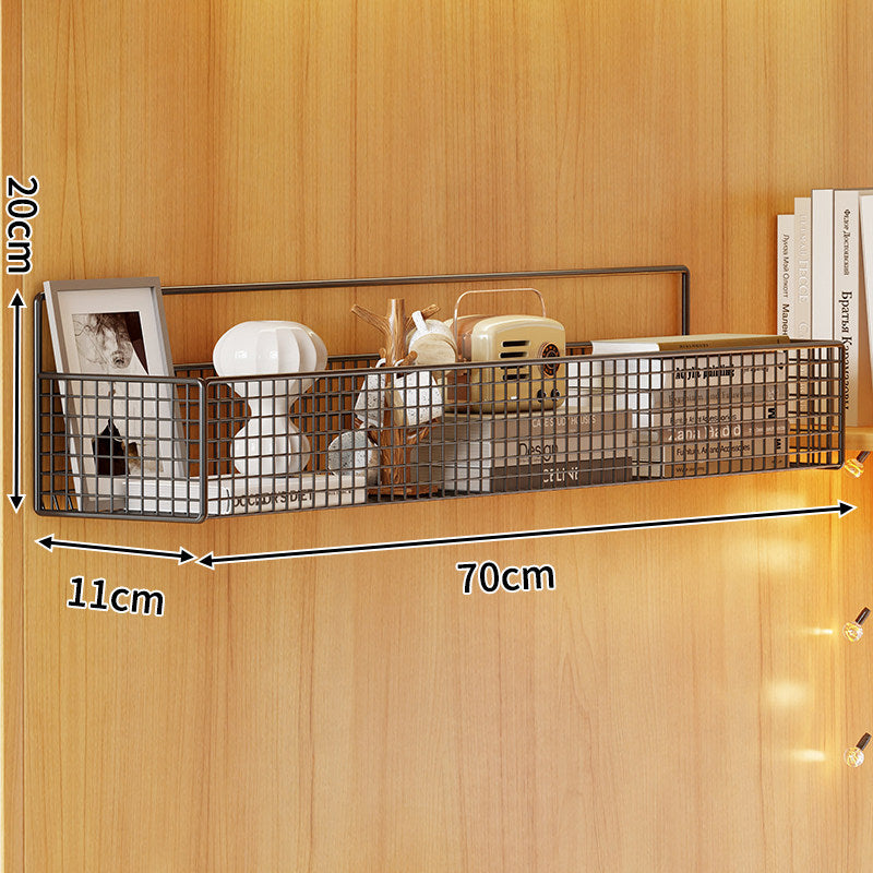 Wall-Mounted Metal Mesh Storage Basket