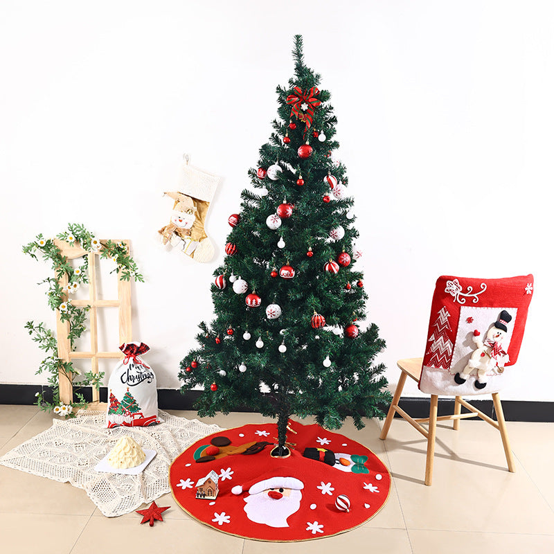 Festive Christmas Tree Skirt with Colorful Motif