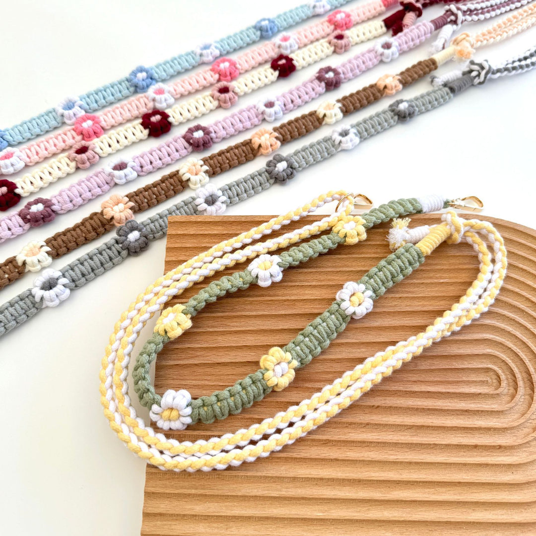 Floral Macrame Eyewear Chain