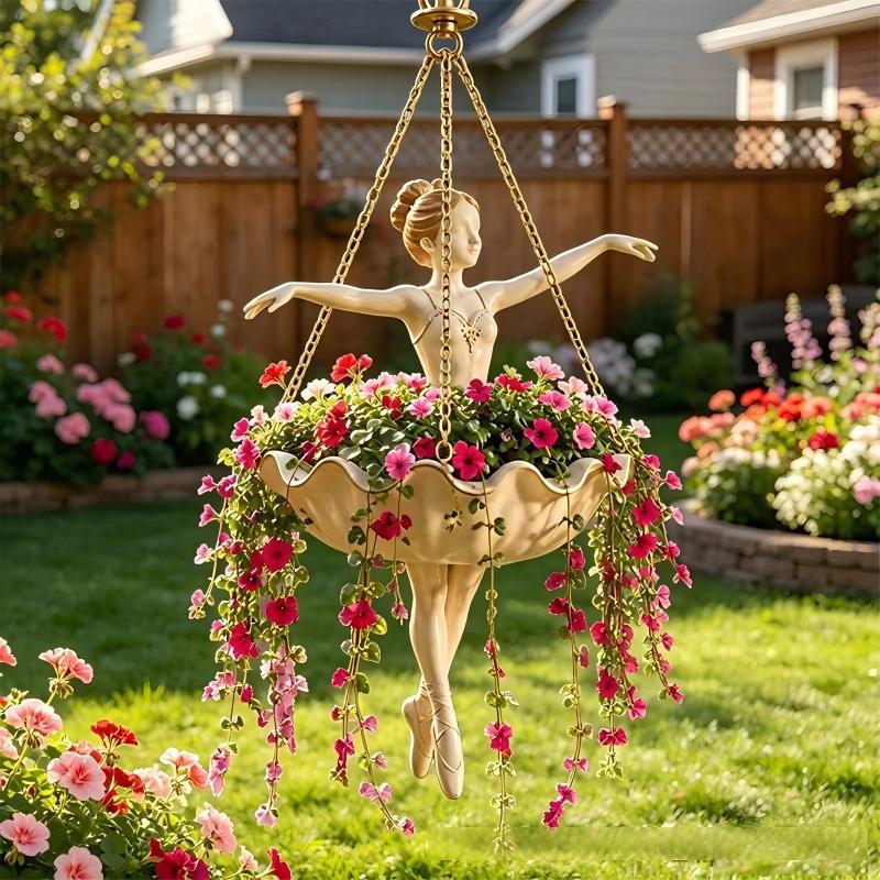 Decorative Flower Pot Hanging Figure