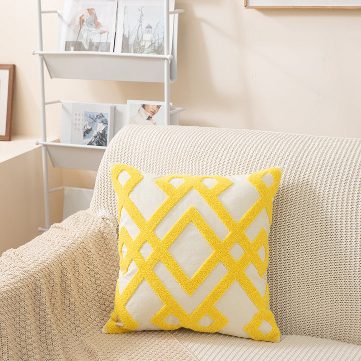 Geometric Patterned Throw Pillow