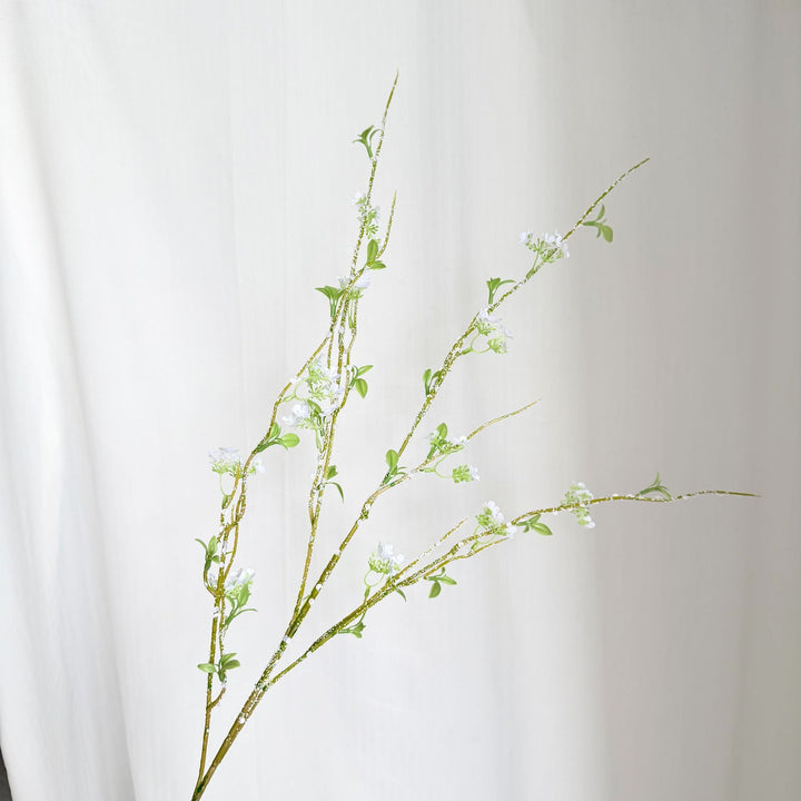 Artificial flower branch with detailed flowers