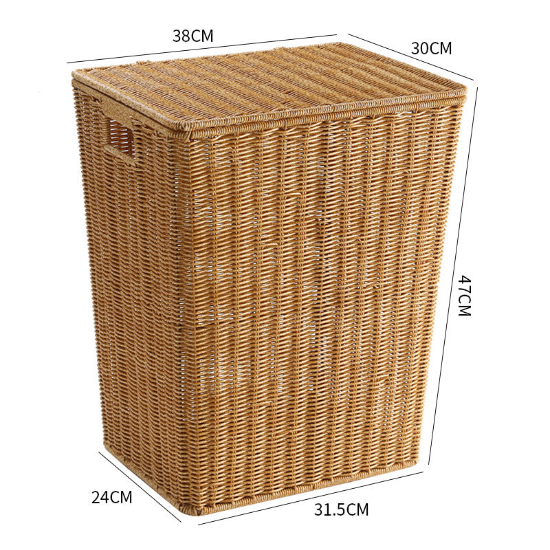Elegant Handwoven Laundry Basket