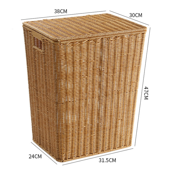 Elegant Handwoven Laundry Basket