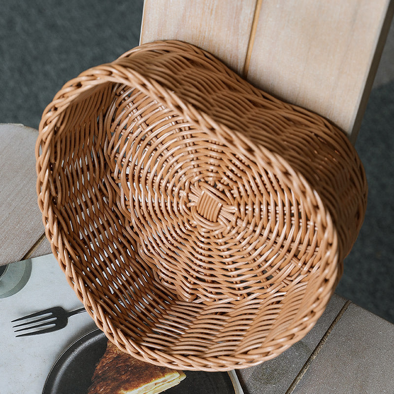 Heart-Shaped Woven Storage Basket