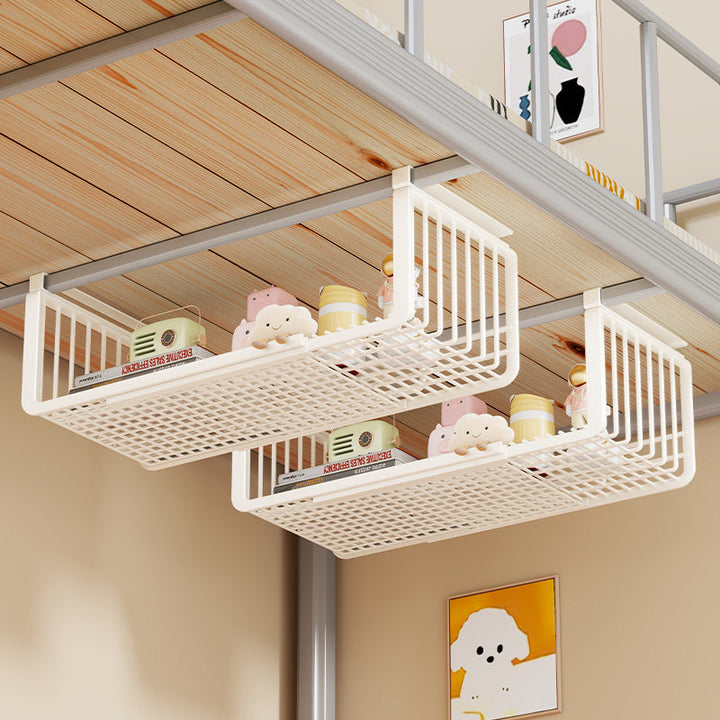 Space-Saving Under-Shelf Sliding Wire Storage Basket