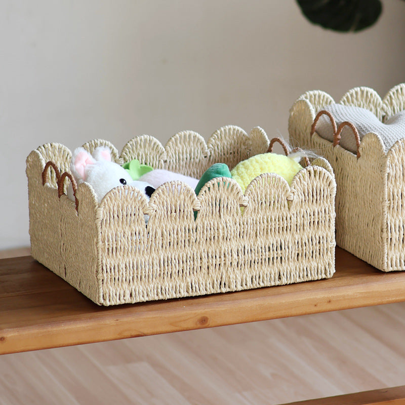 Handwoven storage basket