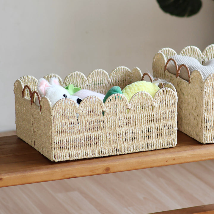 Handwoven storage basket