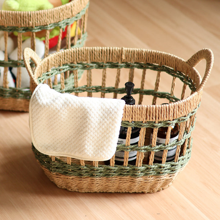 Handwoven storage basket