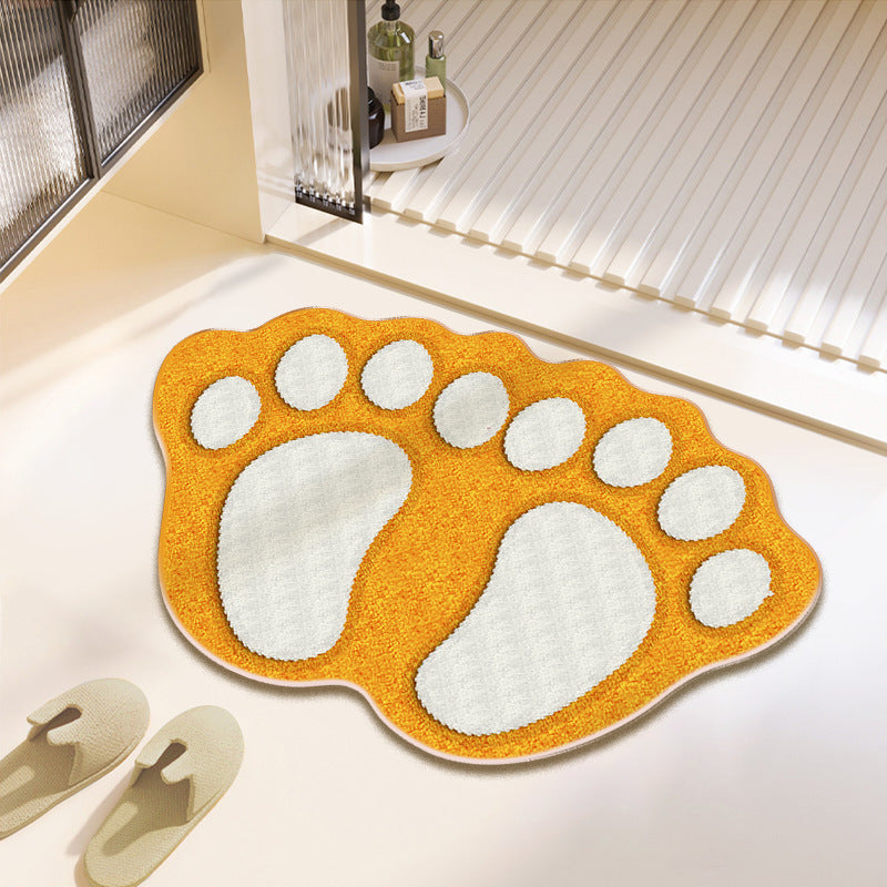 Fun Paw Print Bath Mat