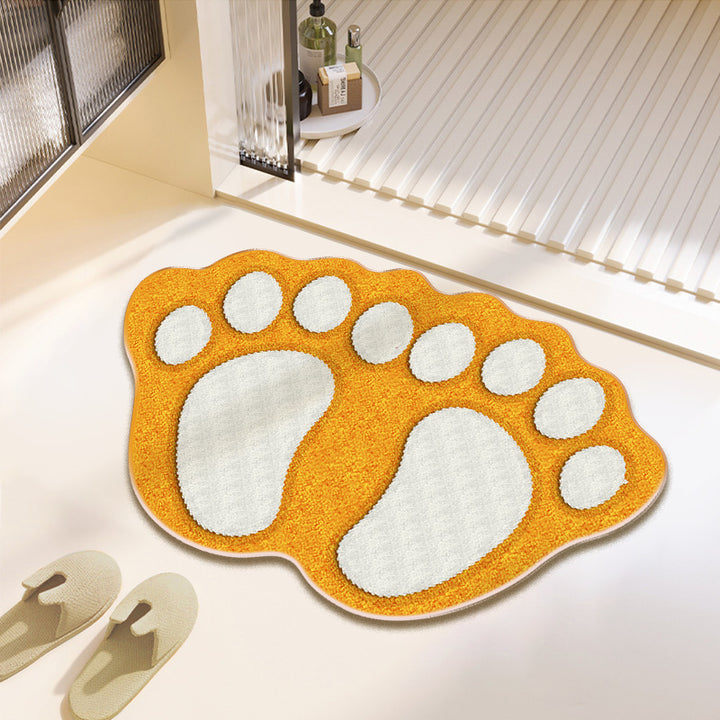 Fun Paw Print Bath Mat
