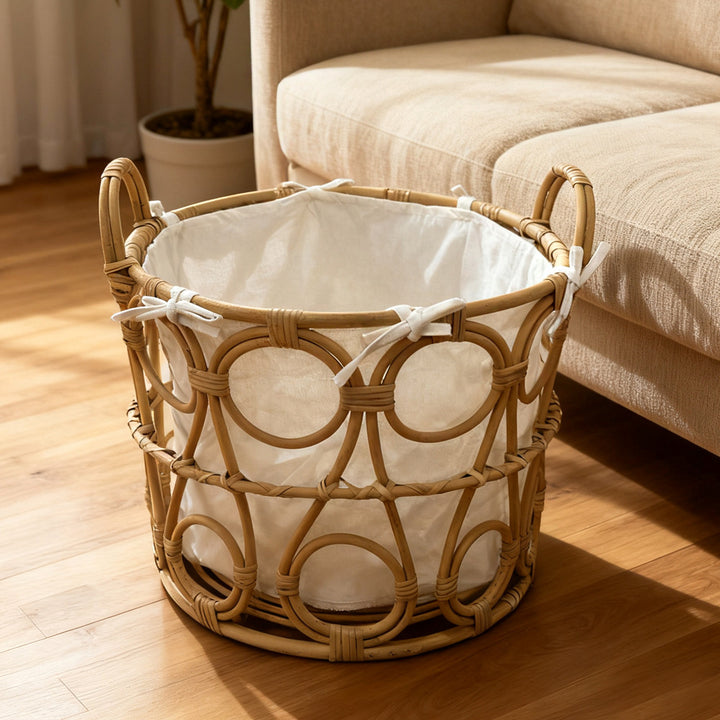 More modern braided storage basket